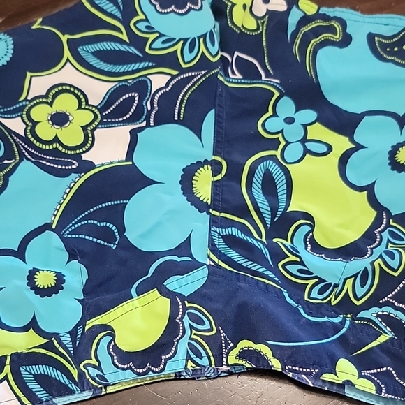 Catalina Blue Floral Swim Trunks - Picture 6 of 6